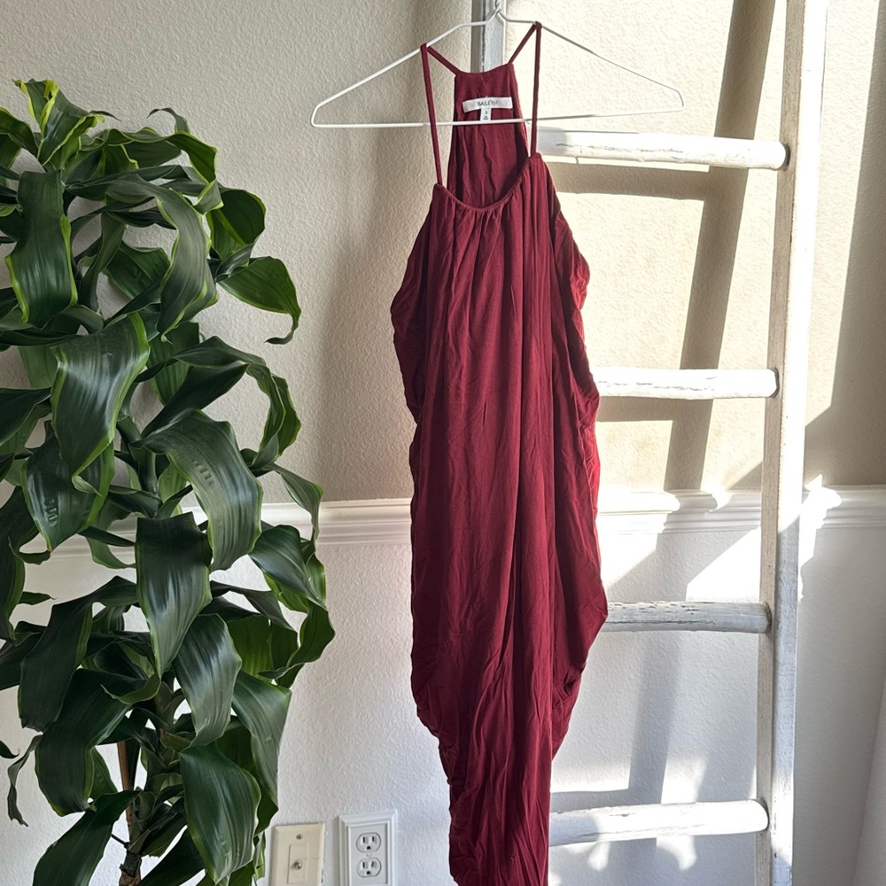 Bailey 44 Asymmetrical Burgundy Dress